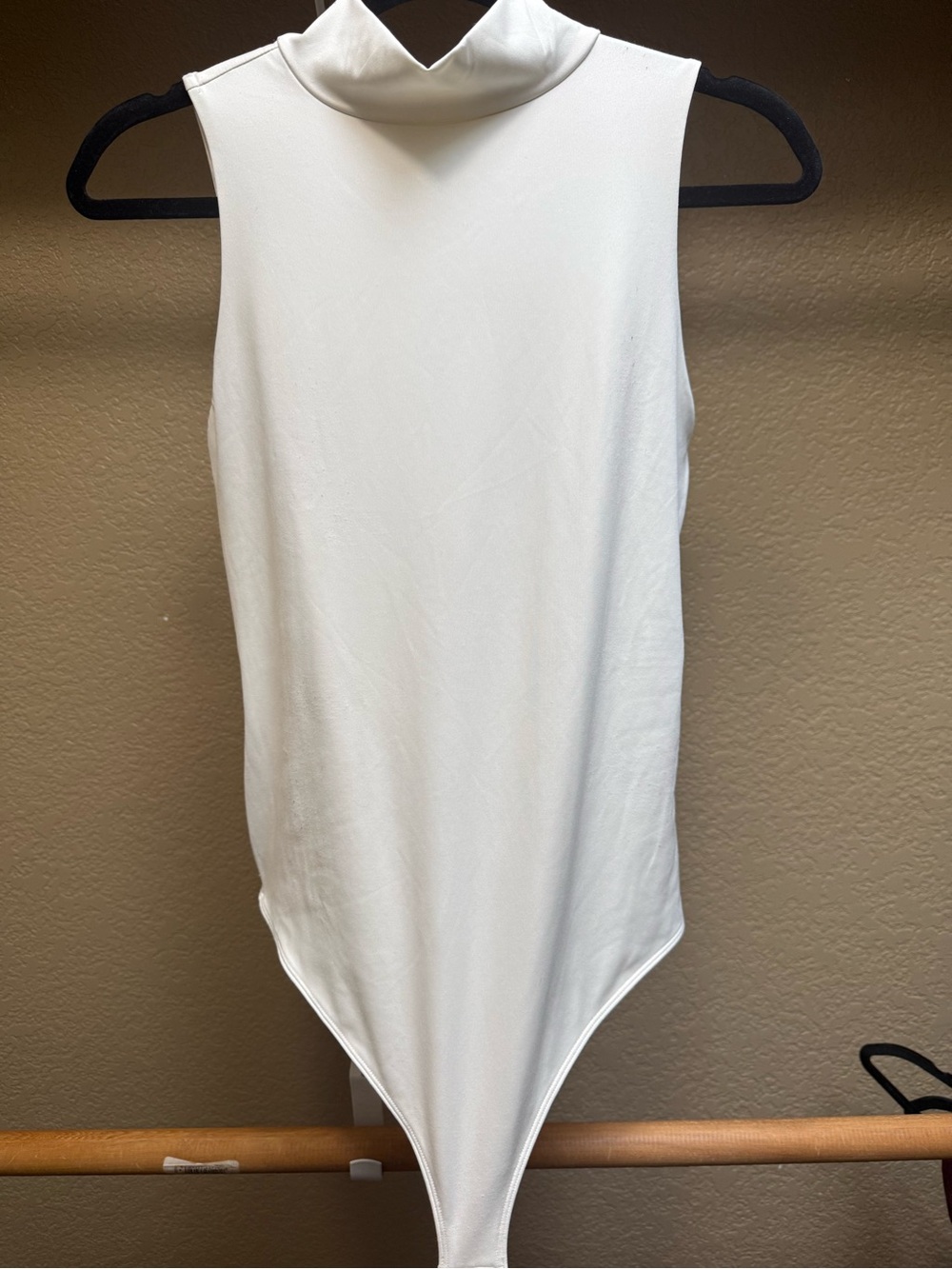 Nine West White Mock Neck Kids One-Piece Bodysuit